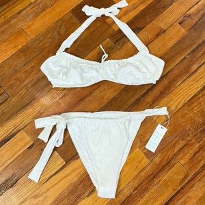 Frankie’s white bikini set size large